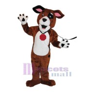 Happy Brown Dog Mascot Costume Animal