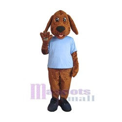 Friendly Brown Dog Mascot Costume Animal