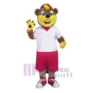 Ours sportif heureux Mascotte Costume Animal