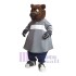 Ours en vêtements gris Mascotte Costume Animal