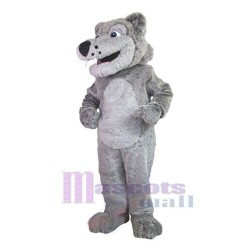 Loup gris Mascotte Costume Animal
