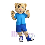 Sporty Cheetah Mascot Costume Animal