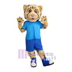 Sporty Cheetah Mascot Costume Animal