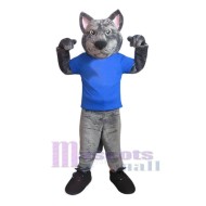 Gray Panther Mascot Costume Animal