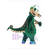 Beau vert Dragon Mascotte Costume Animal
