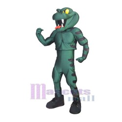 Vert Vipère Serpent Mascotte Costume Animal