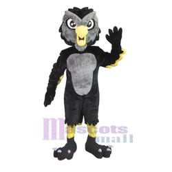 Black and Gray Owl Mascot Costume Animal