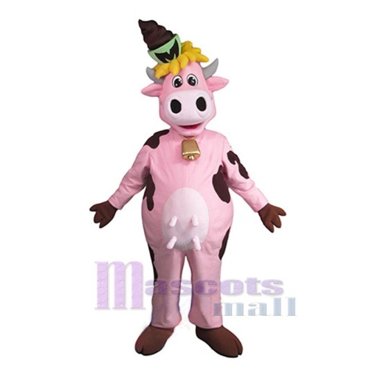 Vache rose Mascotte Costume Animal