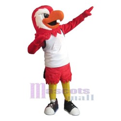 Red Falcon Mascot Costume Animal