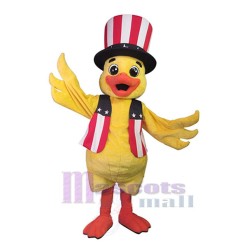 Canard avec chapeau haut de forme Mascotte Costume Animal