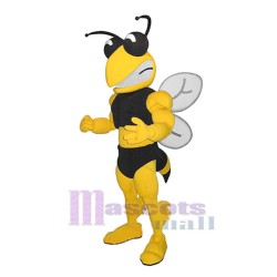 Muscle Bee Mascot Costume Insect