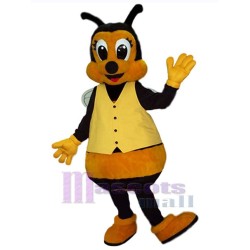 Bee with Yellow Vest Mascot Costume Insect