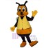 Abeja con chaleco amarillo Disfraz de mascota Insecto