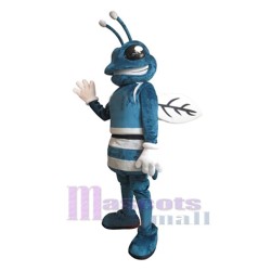 Bleu fort Frelon Mascotte Costume Insecte
