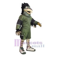 Green Hawk Mascot Costume Animal