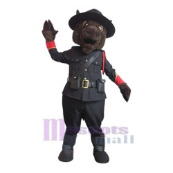 Police Buffalo Mascot Costume Animal