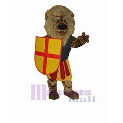 Brave Brown Lion Mascot Costume Animal