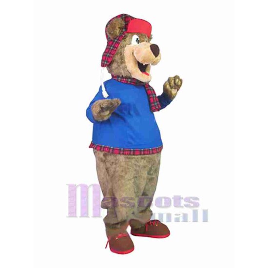 Ours brun heureux Mascotte Costume Animal