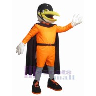 Bird in Orange Clothes Mascot Costume Animal