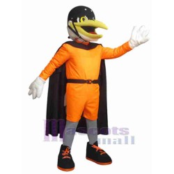 Bird in Orange Clothes Mascot Costume Animal