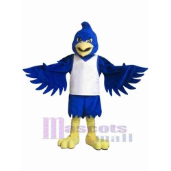 Strong Blue Bird Mascot Costume Animal