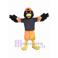 Black and Yellow Bird Mascot Costume Animal