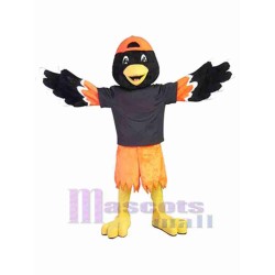 Black and Yellow Bird Mascot Costume Animal