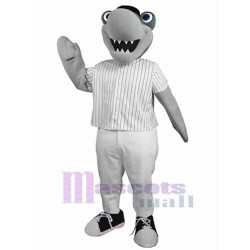 Gray Shark Mascot Costume Ocean