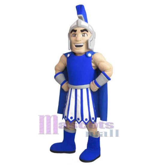 Espartano azul Disfraz de mascota Gente