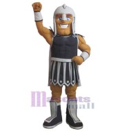 Gray Spartan Mascot Costume People