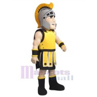 Mutig spartanisch Maskottchen-Kostüm Menschen