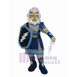 Titan with White Hair Mascot Costume People