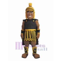 Black Skin Trojan Mascot Costume People