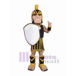 Black and Yellow Spartan Mascot Costume People