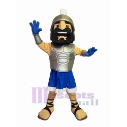 Spartan with Black Beard Mascot Costume People