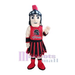 Red Spartan Mascot Costume People