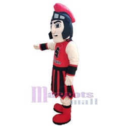 Red Spartan Mascot Costume People