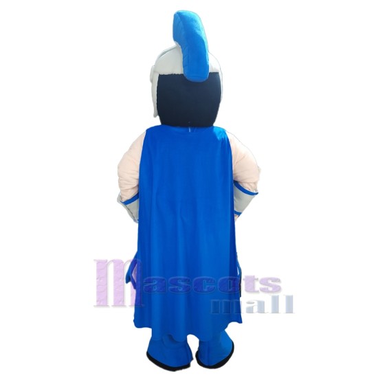 Blue Spartan Mascot Costume People