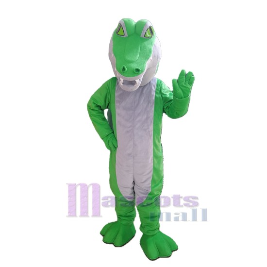 Grün Krokodil Maskottchenkostüm Tier