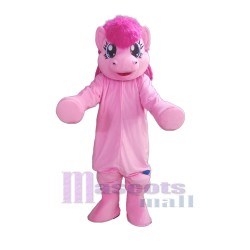 Rosa caballo pony Disfraz de mascota Animal