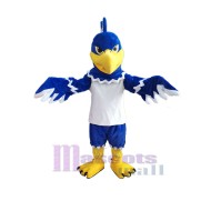 Blue and White Hawk Mascot Costume Animal