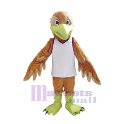 Brown Hawk Mascot Costume Animal