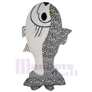 Salmon Mascot Costume with Black Speckles