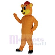 Lovely Orange Bear Mascot Costume Animal