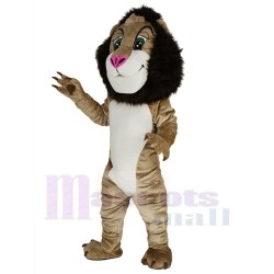 Glücklicher Löwe Maskottchen-Kostüm Tier mit rosa Nase