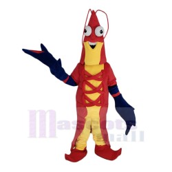 Cute Shrimp Prawn Mascot Costume Marine Animal