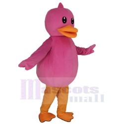 Cute Pink Duck Mascot Costume Animal