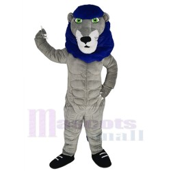Power Lion Mascot Costume Animal with Green Eyes
