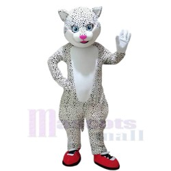 Léopard des neiges Mascotte Costume Pour les têtes de mascotte adultes