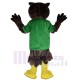 Lovely Owl Mascot Costume Animal in Green T-shirt